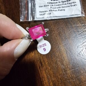 Bomb Party Elegance In Sparkle Ring Size 9 Nib